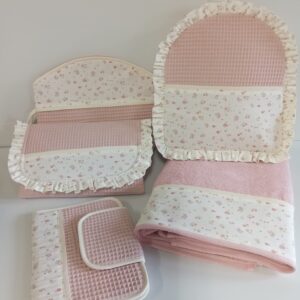 Pack regalo rosa personalizado con flores | Carma Bordados