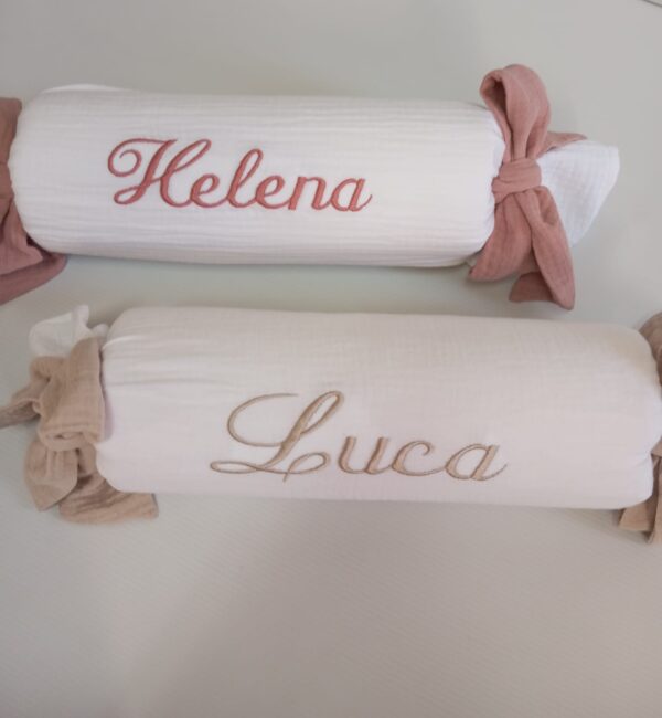 Cojín antivuelco personalizado con nombre