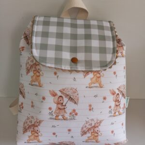 Mochila infantil conejitos personalizada