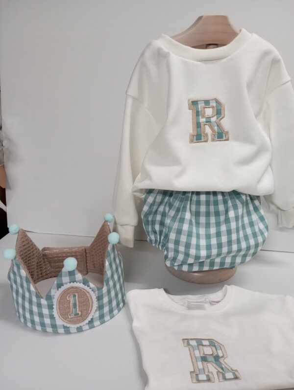 Conjunto 1: Corona + Camiseta + Ranita (Cumpleaños)