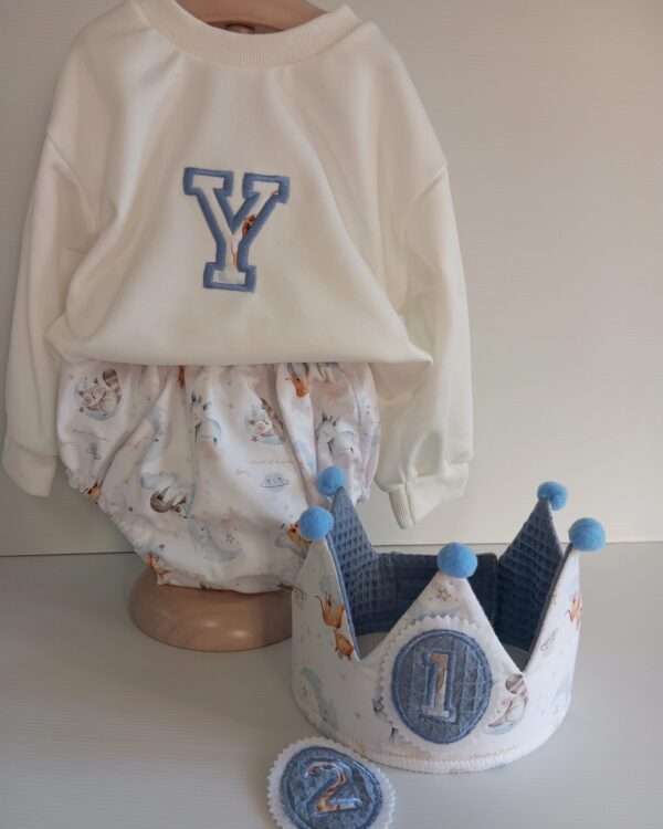 Conjunto 1: Corona + Camiseta + Ranita (Cumpleaños)